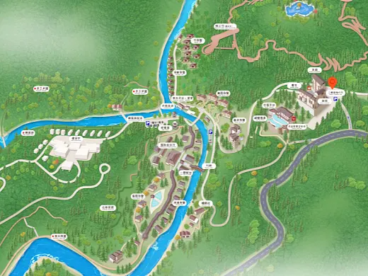 鞍山结合景区手绘地图智慧导览和720全景技术，可以让景区更加“动”起来，为游客提供更加身临其境的导览体验。